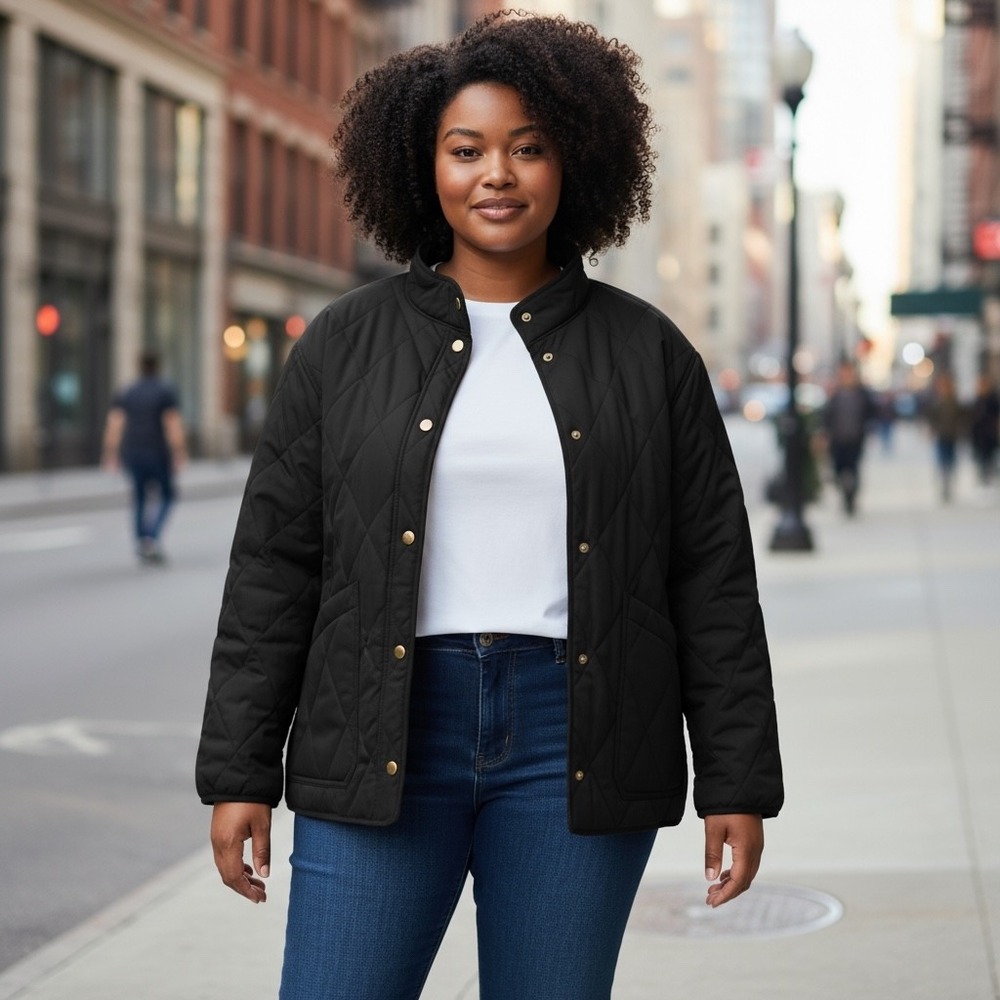 Sanctuary Black Quilted Jacket